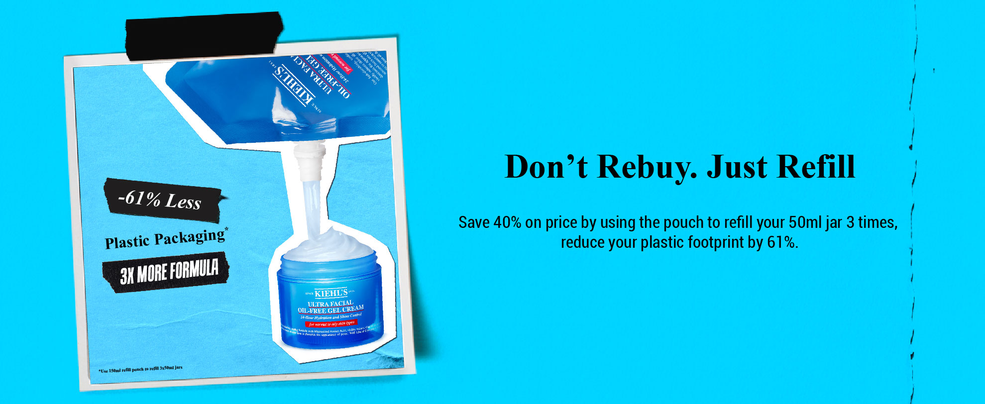 Ultra Facial Cream Refillable - Save 61% plastic usage